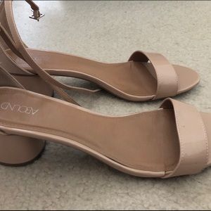 Nude sandals, size 11